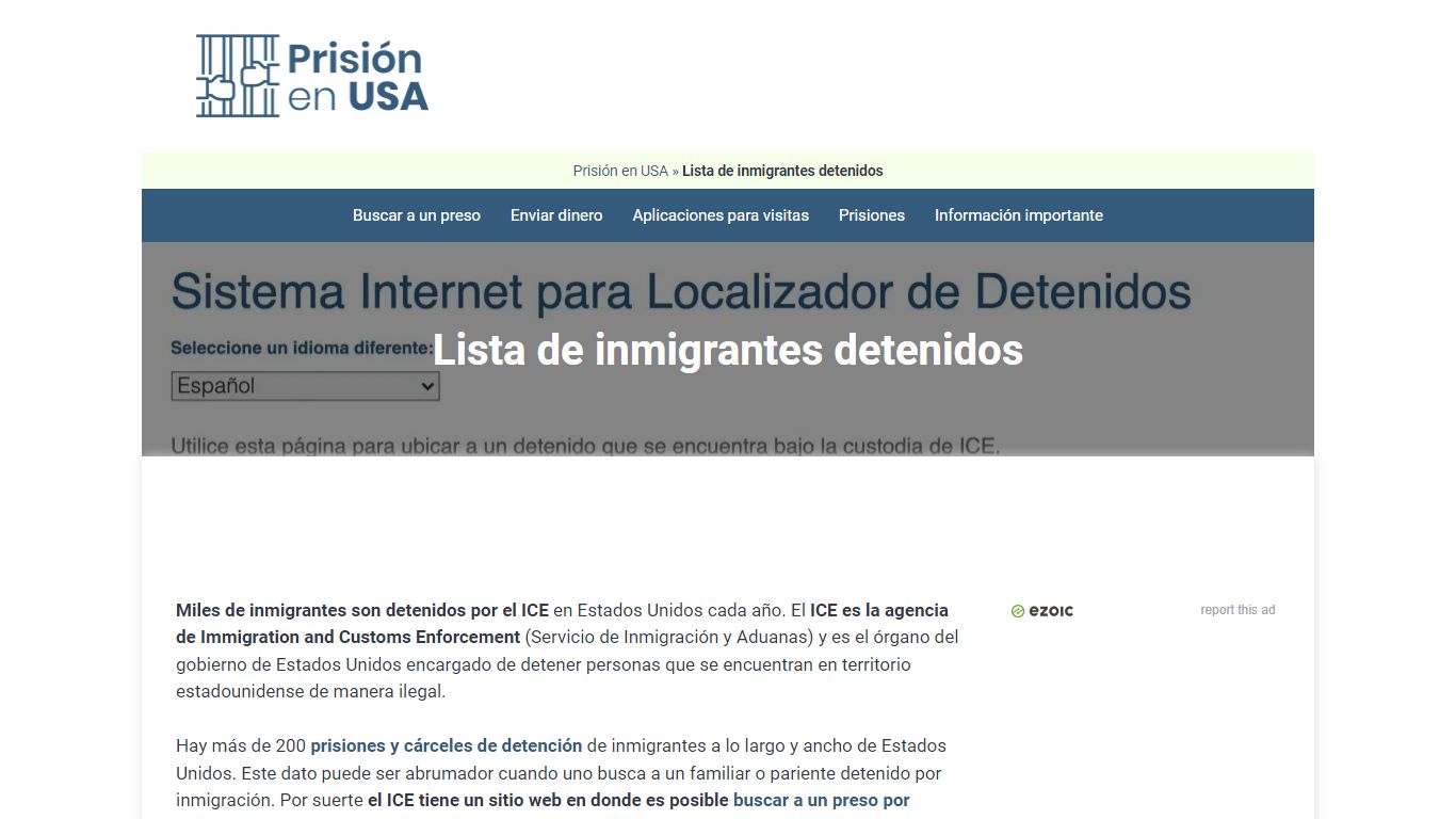 🥇 Lista de inmigrantes detenidos en Estados Unidos [2021]